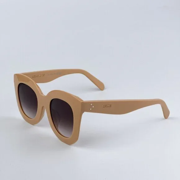 Celine CL4005FN 57Z BRAND NEW Sunglasses Beige Gradient Violet Geometric Women New CELINE CL4005FN 57Z Beige/Gradient Violet 49-25-145  main image 3